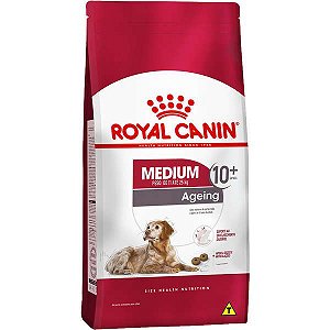 Ração Royal Canin Medium Ageing 10 + para Cães Idosos de Raças Médias com 10 Anos ou mais 15 Kg