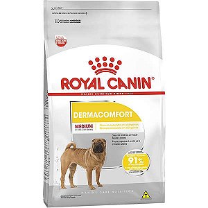 Ração Royal Canin Medium Dermacomfort para Cães Adultos ou Idosos de Raças Médias