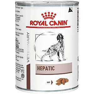 Ração Royal Canin Lata Canine Veterinary Diet Hepatic Wet para Cães com Doenças Hepaticas 420 g