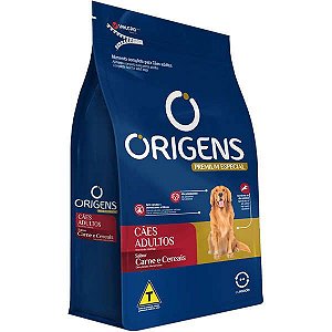 Ração Origens Premium Especial Carne e Cereais Cães Adultos 15kg