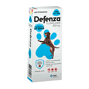 Antiparasitário MSD Defenza 400mg para Cães de 20 a 40 kg