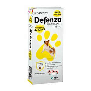 Antiparasitário MSD Defenza 45mg para Cães de 2 a 4,5Kg