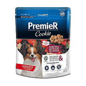 Biscoito Premier Pet Cookie Frutas Vermelhas e Aveia para Cães Adultos 50g