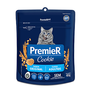 Cookie Premier Sabor Original para Gatos Adultos 40g