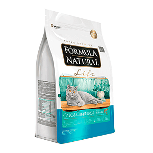 Ração Fórmula Natural Life para Gatos Adultos Castrados Sabor Salmão