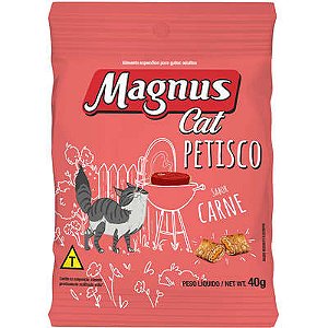 Petisco Magnus Cat Carne para Gatos Adultos 40g