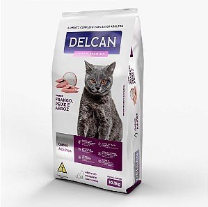 Ração Delcan Super Premium Gatos Adultos 10,1 Kg