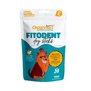 Suplemento Organnact Fitodent Plus Palitos para Cães 160g