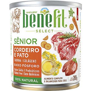 Ração Úmida Lata Fresh Fit Sênior Cordeiro e Pato para Cães Idosos - 280g