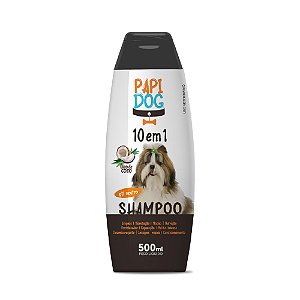 Shampoo e Condicionador 10 em 1 Papi Dog 500 mL