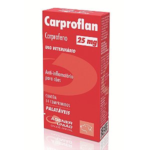 Carproflan Agener União 25mg 14 Comprimidos