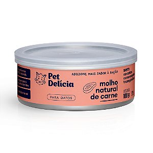 Molho Natural Pet Delícia Carne para Gatos 100 g