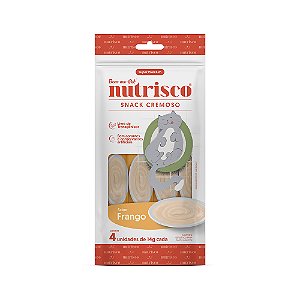 Snack Nutrisco Cremoso para Gatos Adultos Sabor Frango 56g