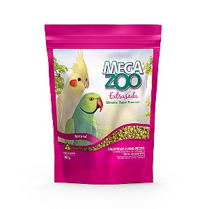Ração Extrusada Megazoo Regular Bits para Calopsitas e Ring Necks 700g