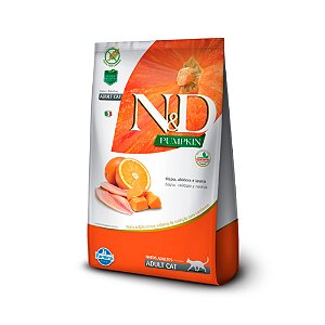 Ração Farmina Pumpkin N&D para Gatos Adultos Sabor Tilápia 1,5Kg