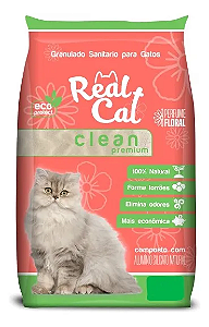 Areia Higiênica Real Cat Clean Premium Perfumada Floral 4kg