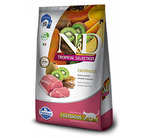 Ração Farmina N&D Tropical Selection Suíno para Gatos Adultos Castrados 1,5kg
