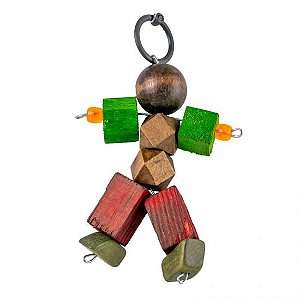 Brinquedo Pássaros Espantalho de Madeira