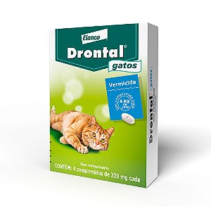Vermífugo Drontal para Gatos - 4 comprimidos