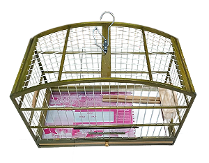 Gaiola Trinca Ferro Madeira Cx Alto