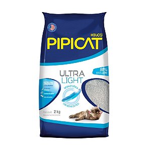 Areia Higiênica PipiCat Ultra Light para Gatos 2kg
