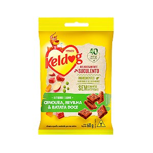 Bifinho Keldog Mini Cenoura, Ervilha e Batata Doce 60g