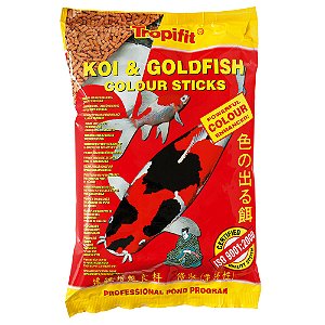 Ração Tropical Koi & Goldfish Colour Sticks Carpas Bag 90g