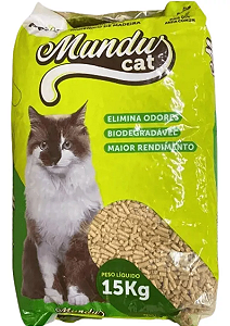 Granulado Higiênico de Madeira Mundus Cat 15kg