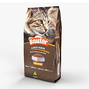 Ração Bautor para Gatos Castrados Sabor Frango e Cereais 20Kg