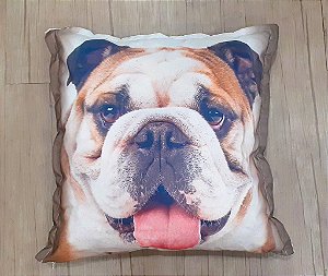 Cão Bulldog Almofada Decorativa