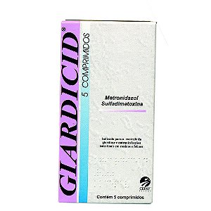Antibiótico Cepav Giardicid 500mg 5 Comprimidos