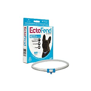 Coleira Antiparasitas EctoFend Zoetis Azul para Cães Tam. P