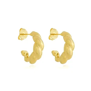 BRINCO ARGOLA CROISSANT M B. OURO 18K