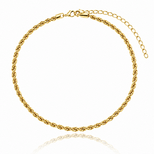 CHOKER CORDÃO BAIANO 4MM B. OURO 18K