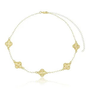 CHOKER TREVO CLASSIC 11MM B. OURO 18K