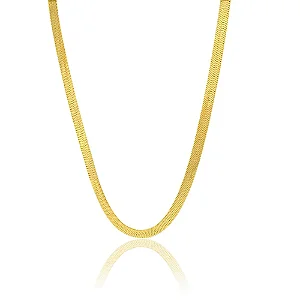 COLAR SNAKE 6MM B. OURO 18K