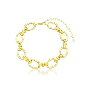 PULSEIRA ELOS OVAIS B. OURO 18K