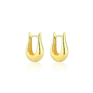 BRINCO ARGOLA ARTICULADA GOTA M B. OURO 18K