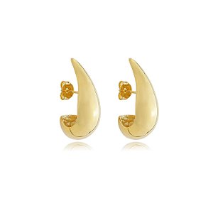 BRINCO GOTA ALONGADA P B. OURO 18K