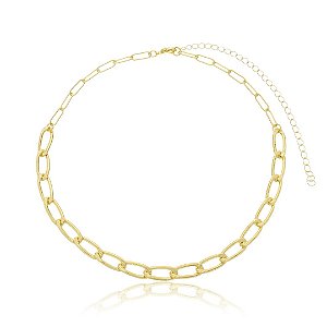 CHOKER ELOS CARTIER DUPLO B. OURO 18K