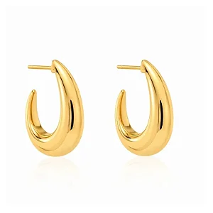 BRINCO ARGOLA CONTOUR B. OURO 18K