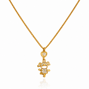 COLAR FILHA ÚNICA LOVE B. OURO 18K