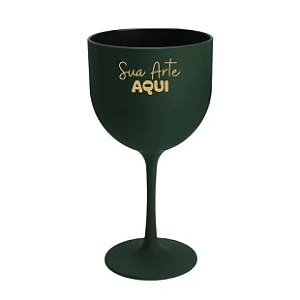 Taça de Gin 550ml Verde Fosco Personalizada