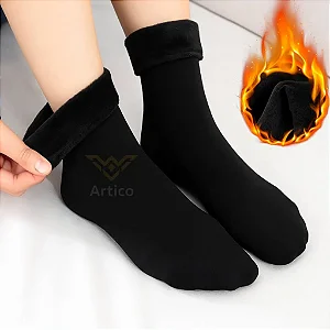 KIT 2 PARES MEIA TÉRMICA PELUCIADA GROSSA