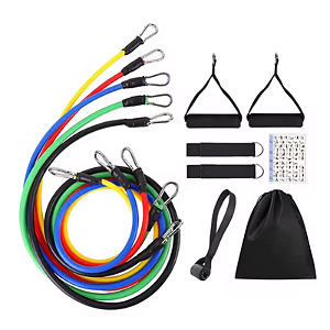 KIT 5 FAIXAS ELÁSTICAS PARA EXERCÍCIOS
