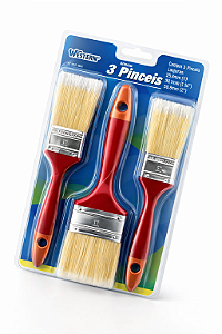 KIT 3 PINCÉIS PARA PINTURA