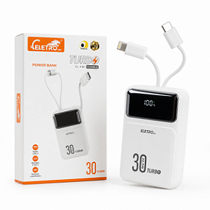 POWER BANK TURBO 30MIL 22.5W ESTÁVEL