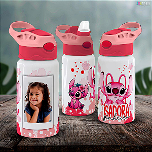 Squeeze Infantil Branco 500ml – Personalizado com Nome da Criança
