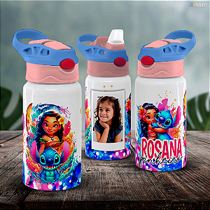 Squeeze Infantil Branco 500ml – Personalizado com Nome da Criança