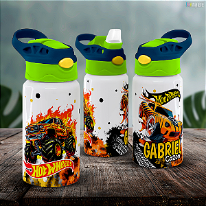 Squeeze Infantil Branco 500ml – Personalizado com Nome da Criança